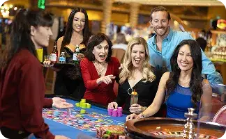 Guests playing casino games at South Point