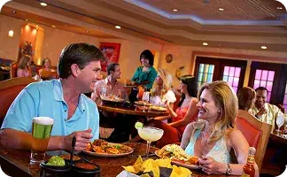 Couple dining at a South Point restaurant