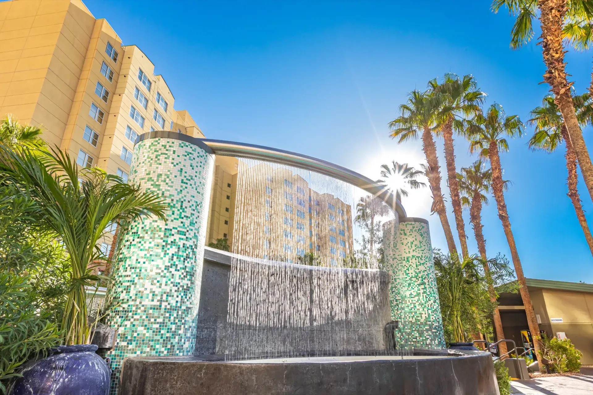 Waterfall at the Main Pool