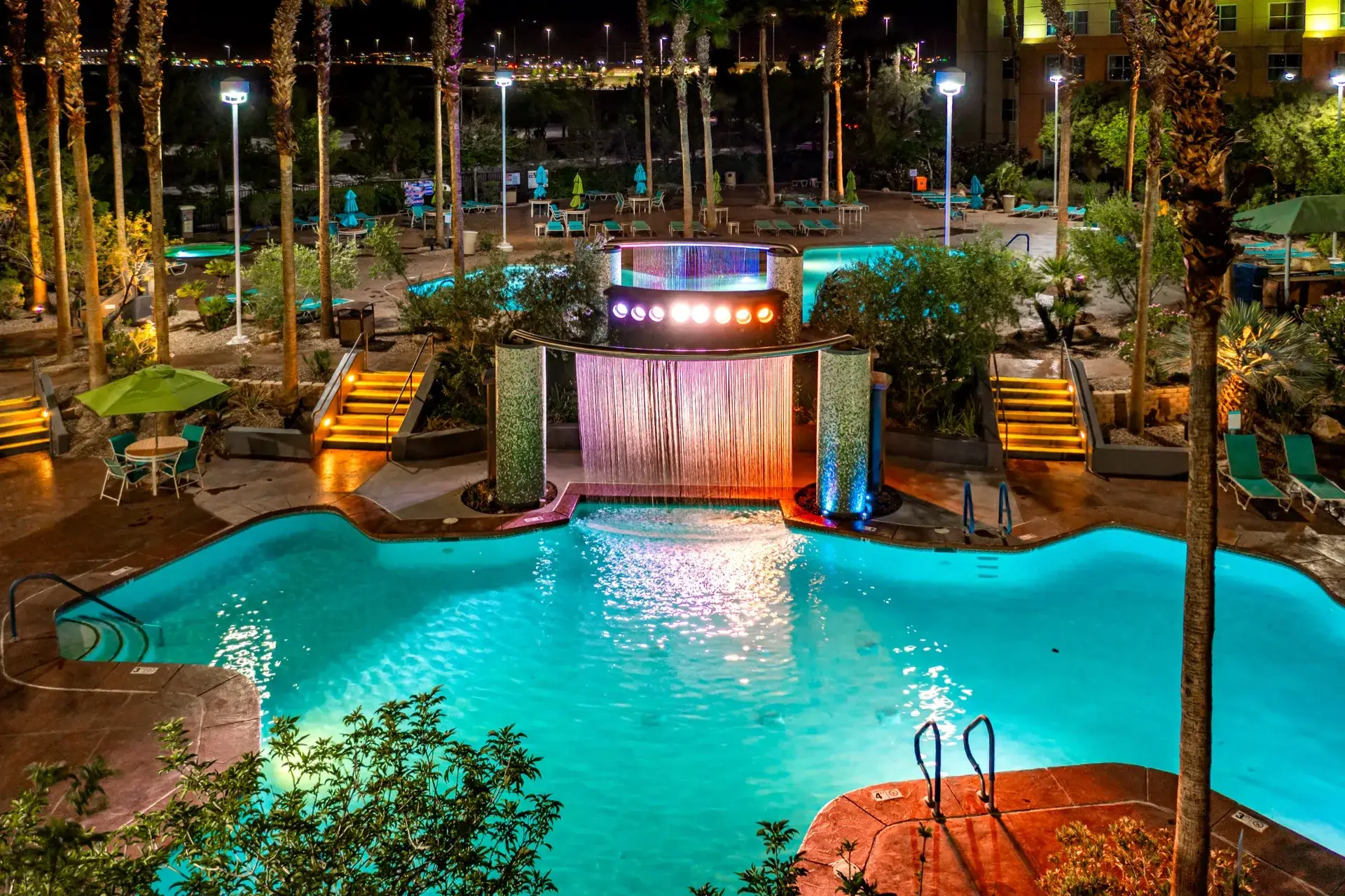 Main Pool at night