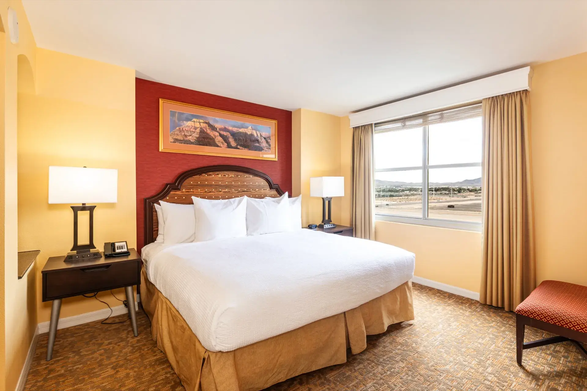 Bedroom with a king-size bed